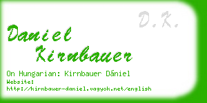 daniel kirnbauer business card