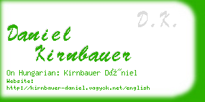 daniel kirnbauer business card